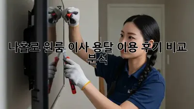 나홀로 원룸 이사? 용달 이용 후기 비교 분석!